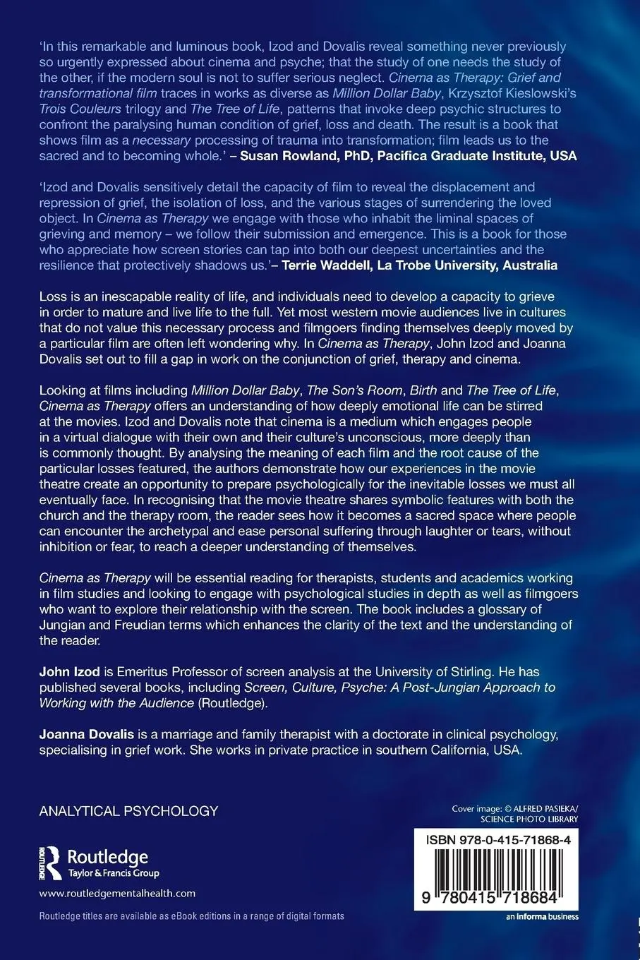 Rückseite: 9780415718684 | Cinema as Therapy | Grief and transformational film | Izod (u. a.)