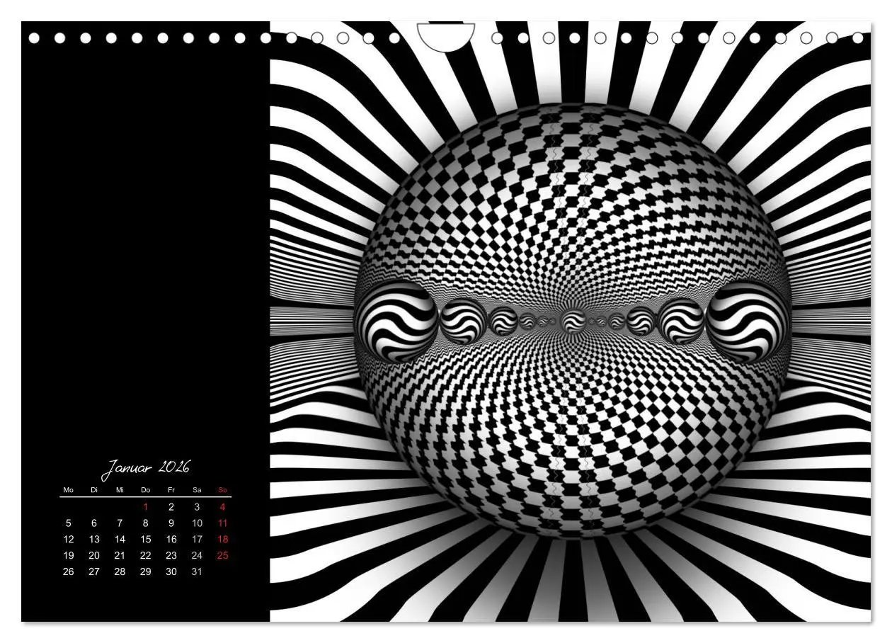 Bild: 9783516188684 | Schwarz trifft Weiß (Wandkalender 2026 DIN A4 quer), CALVENDO...