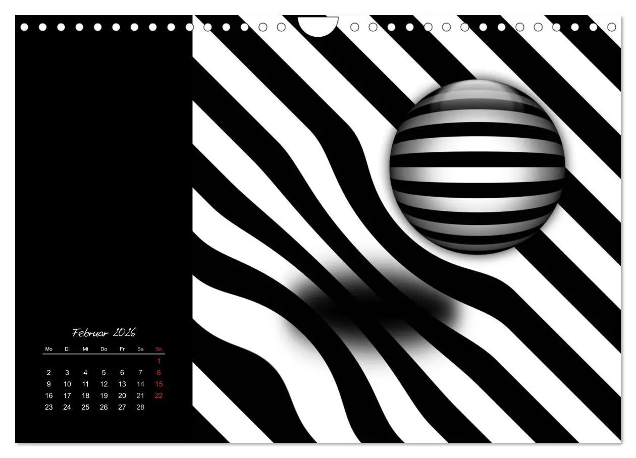 Bild: 9783516188684 | Schwarz trifft Weiß (Wandkalender 2026 DIN A4 quer), CALVENDO...