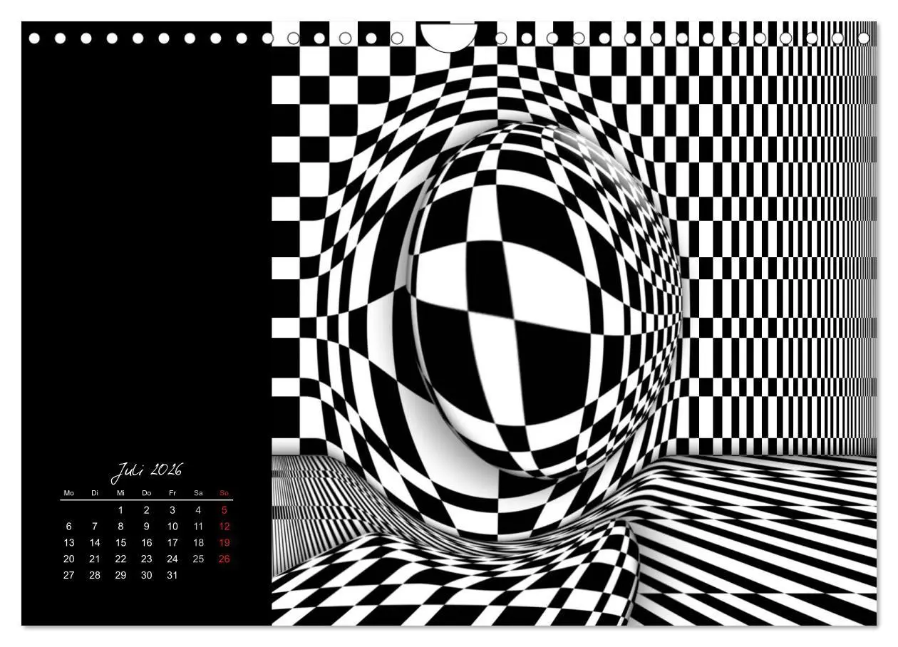 Bild: 9783516188684 | Schwarz trifft Weiß (Wandkalender 2026 DIN A4 quer), CALVENDO...