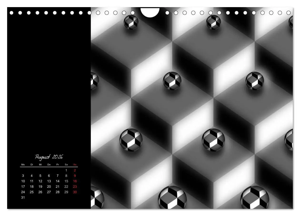 Bild: 9783516188684 | Schwarz trifft Weiß (Wandkalender 2026 DIN A4 quer), CALVENDO...
