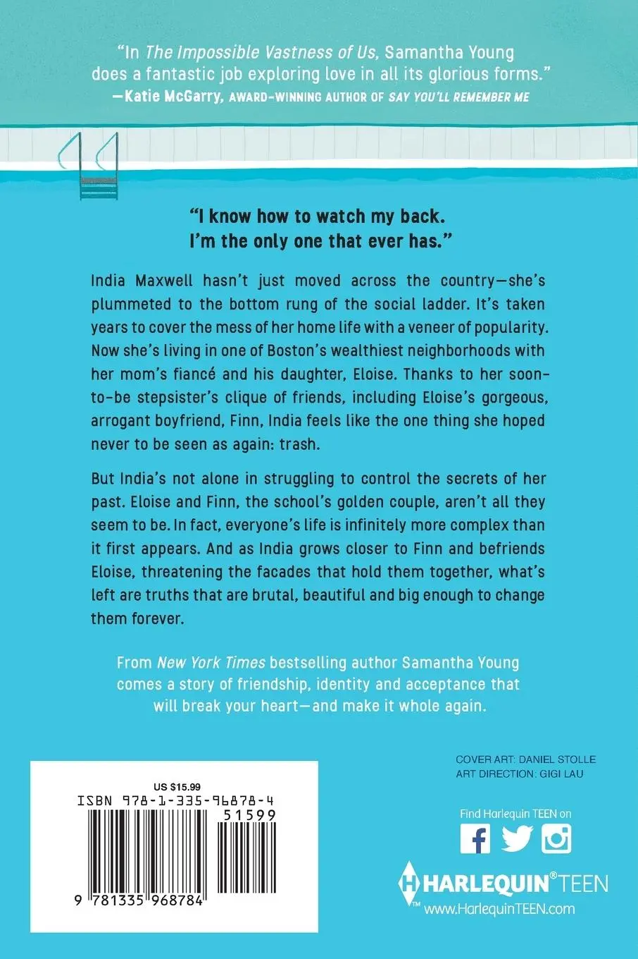 Rückseite: 9781335968784 | THE IMPOSSIBLE VASTNESS OF US | Samantha Young | Taschenbuch | 2023