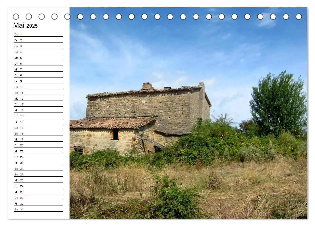 Bild: 9783435518784 | Camino di Assisi - Franziskusweg (Tischkalender 2025 DIN A5 quer),...