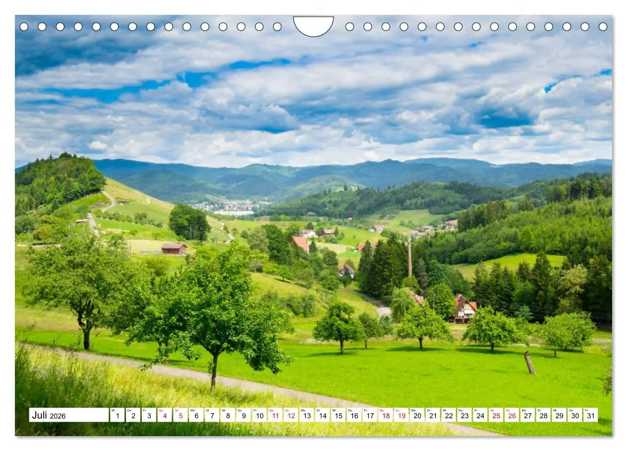 Bild: 9783457778784 | Idyllischer Schwarzwald (Wandkalender 2026 DIN A4 quer), CALVENDO...