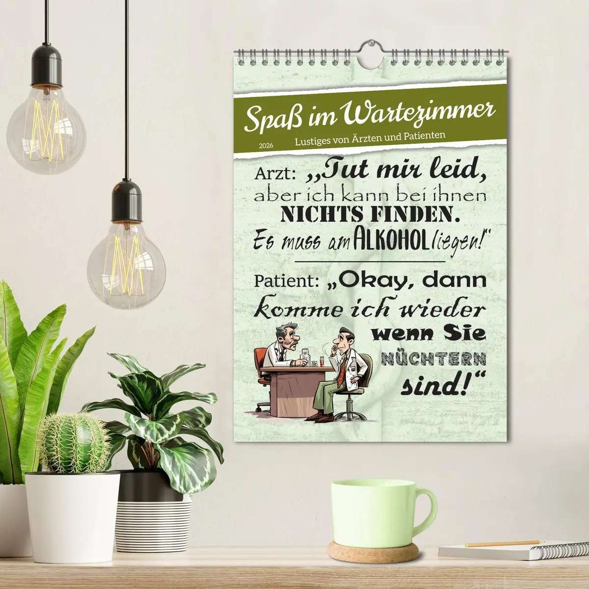 Bild: 9783516318784 | Spaß im Wartezimmer (Wandkalender 2026 DIN A4 hoch), CALVENDO...