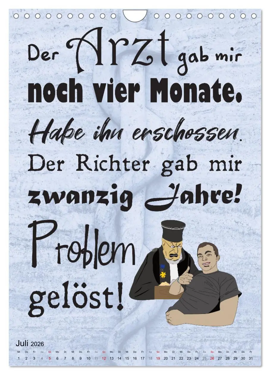 Bild: 9783516318784 | Spaß im Wartezimmer (Wandkalender 2026 DIN A4 hoch), CALVENDO...