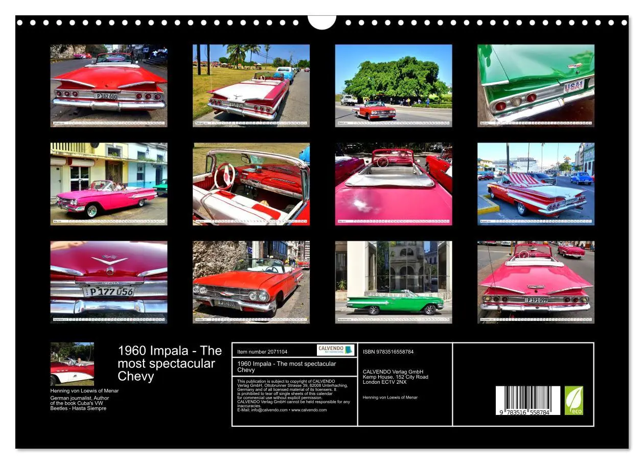Bild: 9783516558784 | 1960 Impala - The most spectacular Chevy (Wall Calendar 2026 DIN A3...