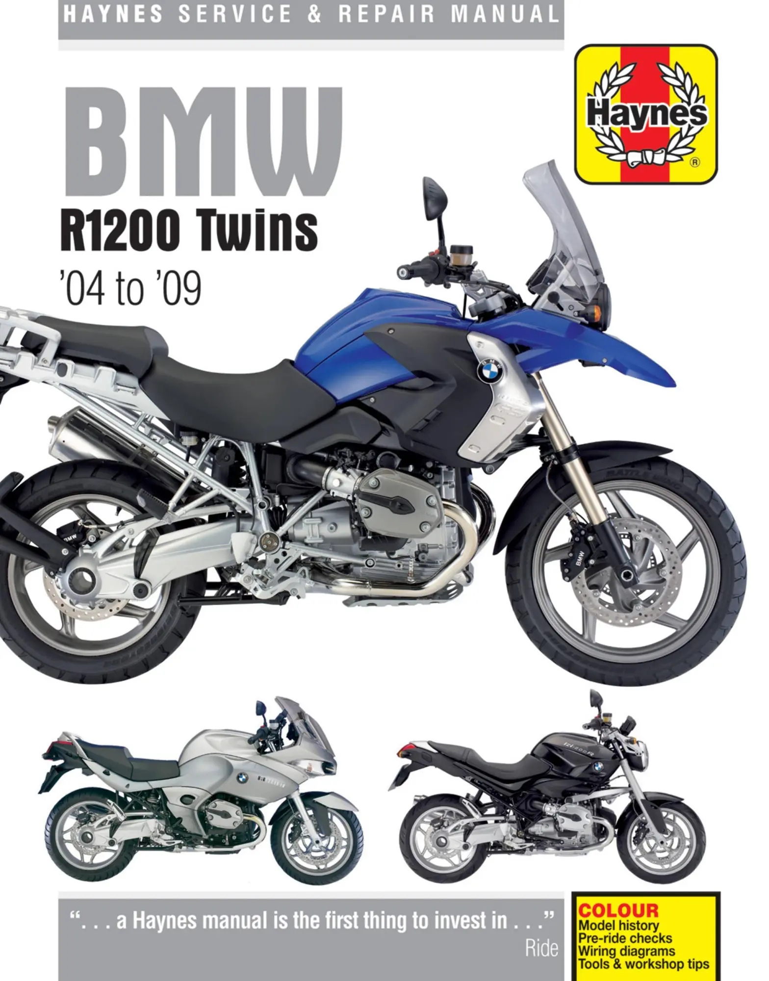 Cover: 9780857338884 | BMW R1200 Twins (04 - 09) Haynes Repair Manual | Haynes Publishing
