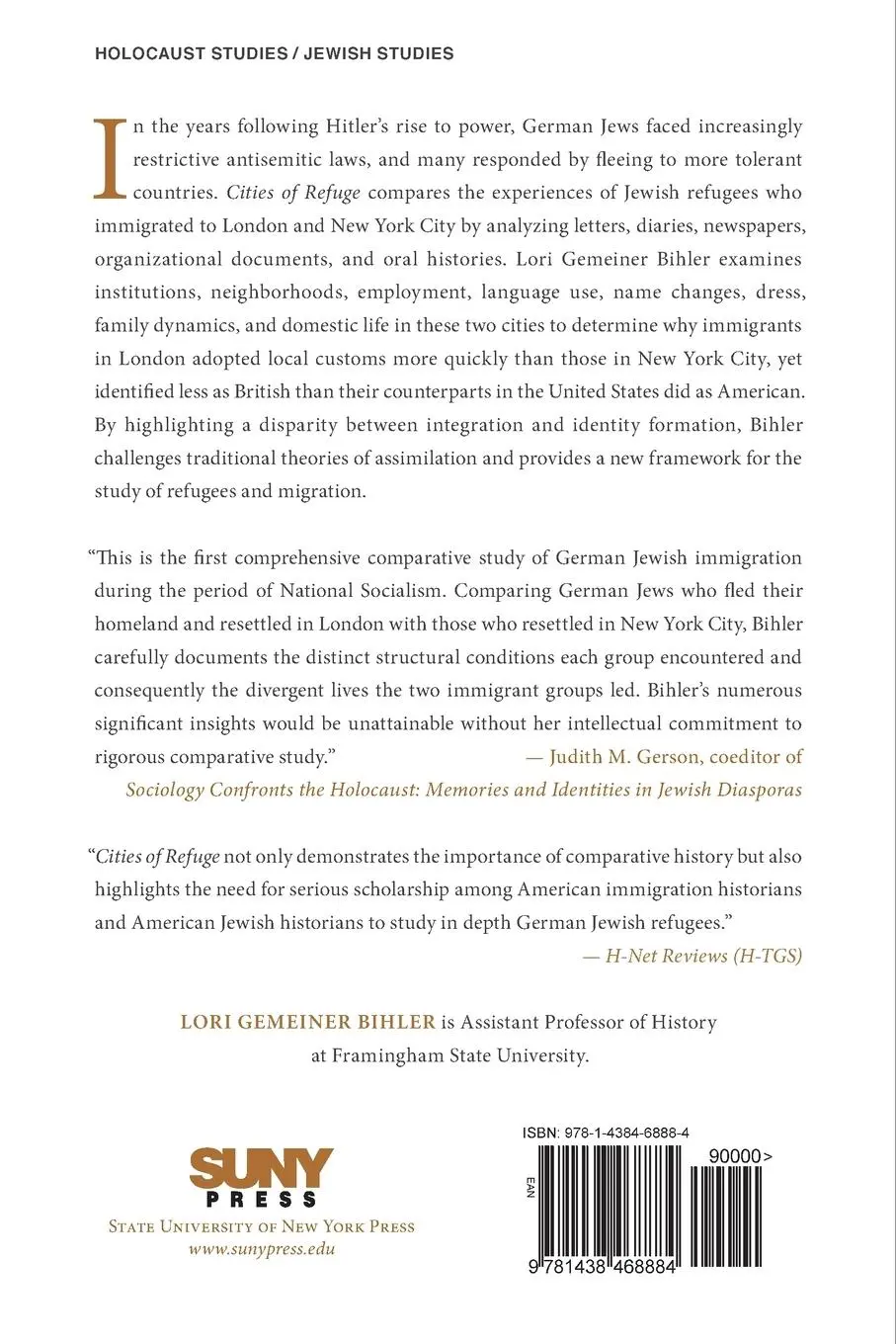 Rückseite: 9781438468884 | Cities of Refuge | German Jews in London and New York, 1935-1945