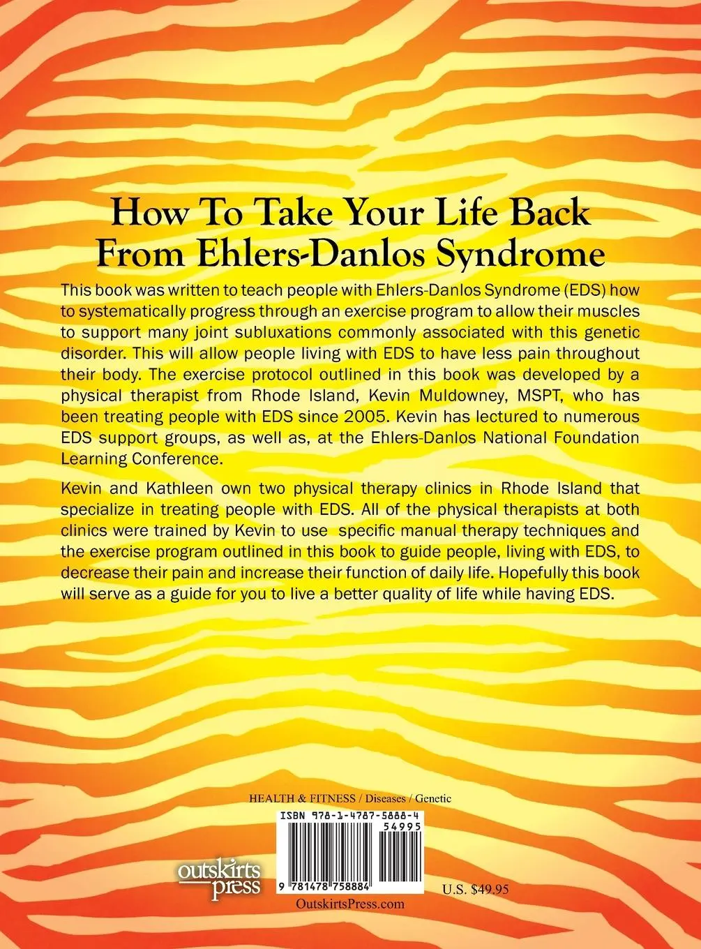 Rückseite: 9781478758884 | Living Life to the Fullest with Ehlers-Danlos Syndrome | Pt (u. a.)