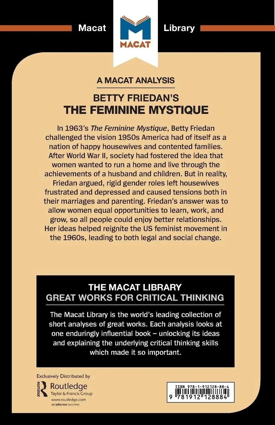 Rückseite: 9781912128884 | An Analysis of Betty Friedan's The Feminine Mystique | Whitaker | Buch