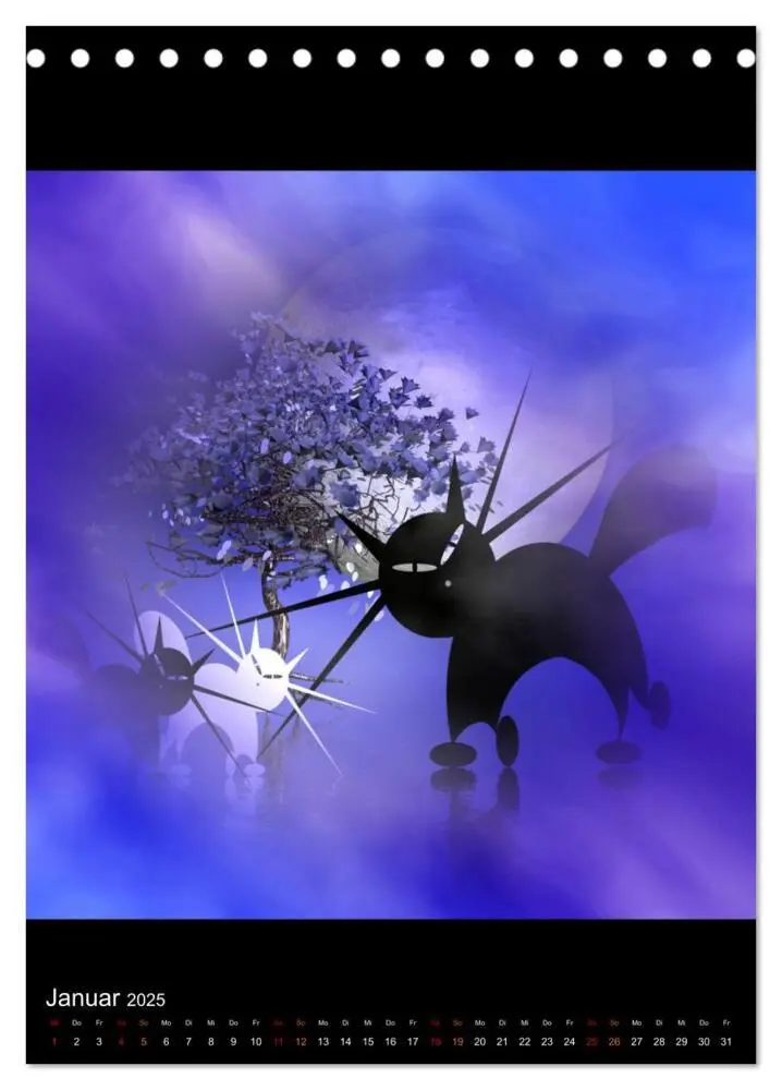 Bild: 9783435988884 | Mooncats - sie leben und sie träumen (Tischkalender 2025 DIN A5...
