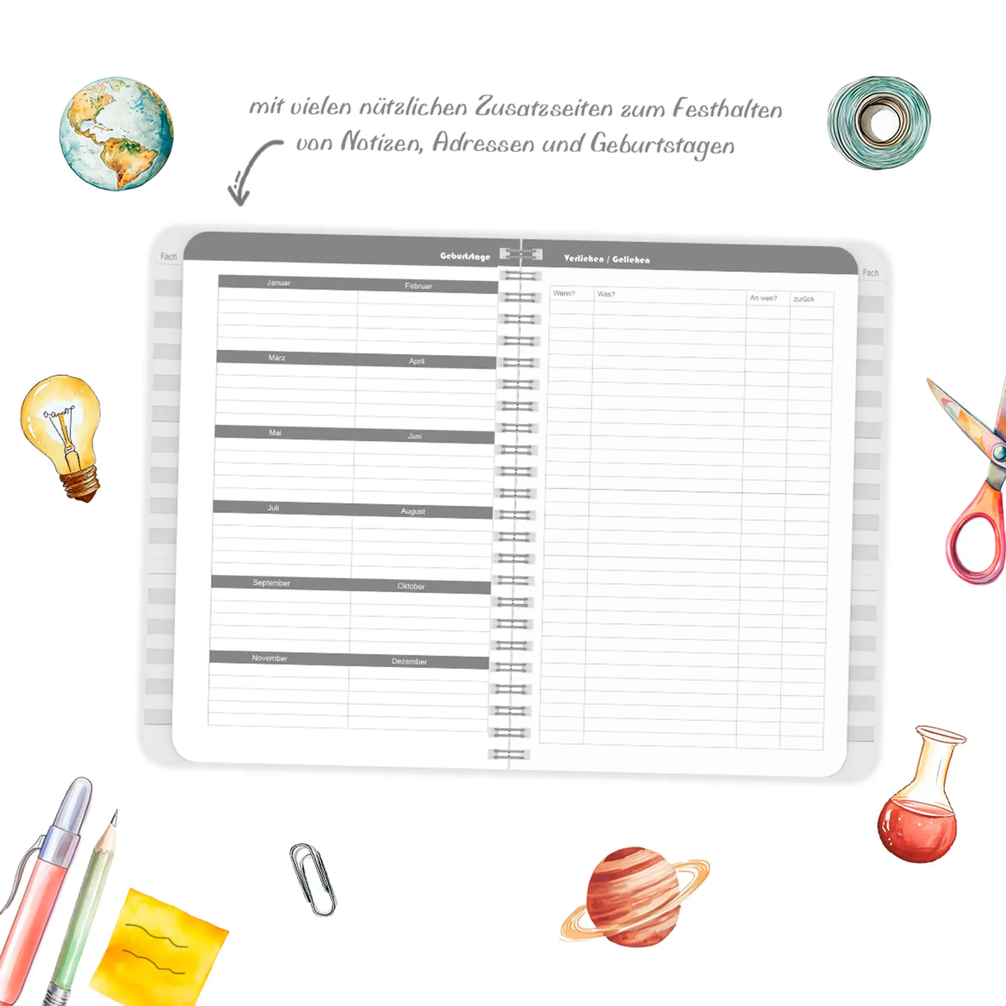 Bild: 4069095008984 | Gymnasialplaner blau | Kalender | 128 S. | Deutsch | EAN 4069095008984