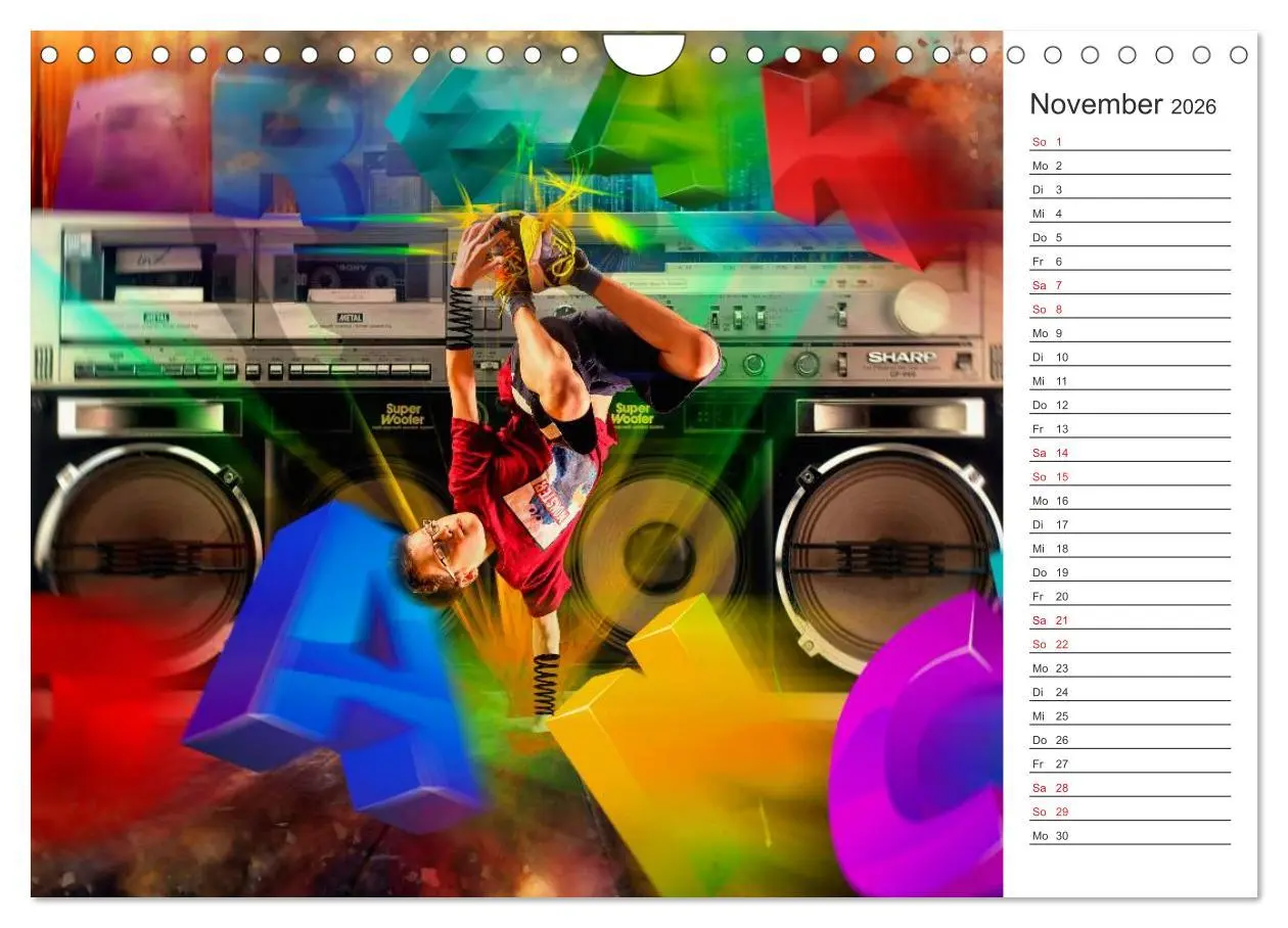 Bild: 9783457998984 | Break Dance (Wandkalender 2026 DIN A4 quer), CALVENDO Monatskalender
