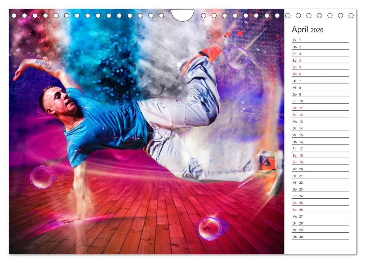Bild: 9783457998984 | Break Dance (Wandkalender 2026 DIN A4 quer), CALVENDO Monatskalender