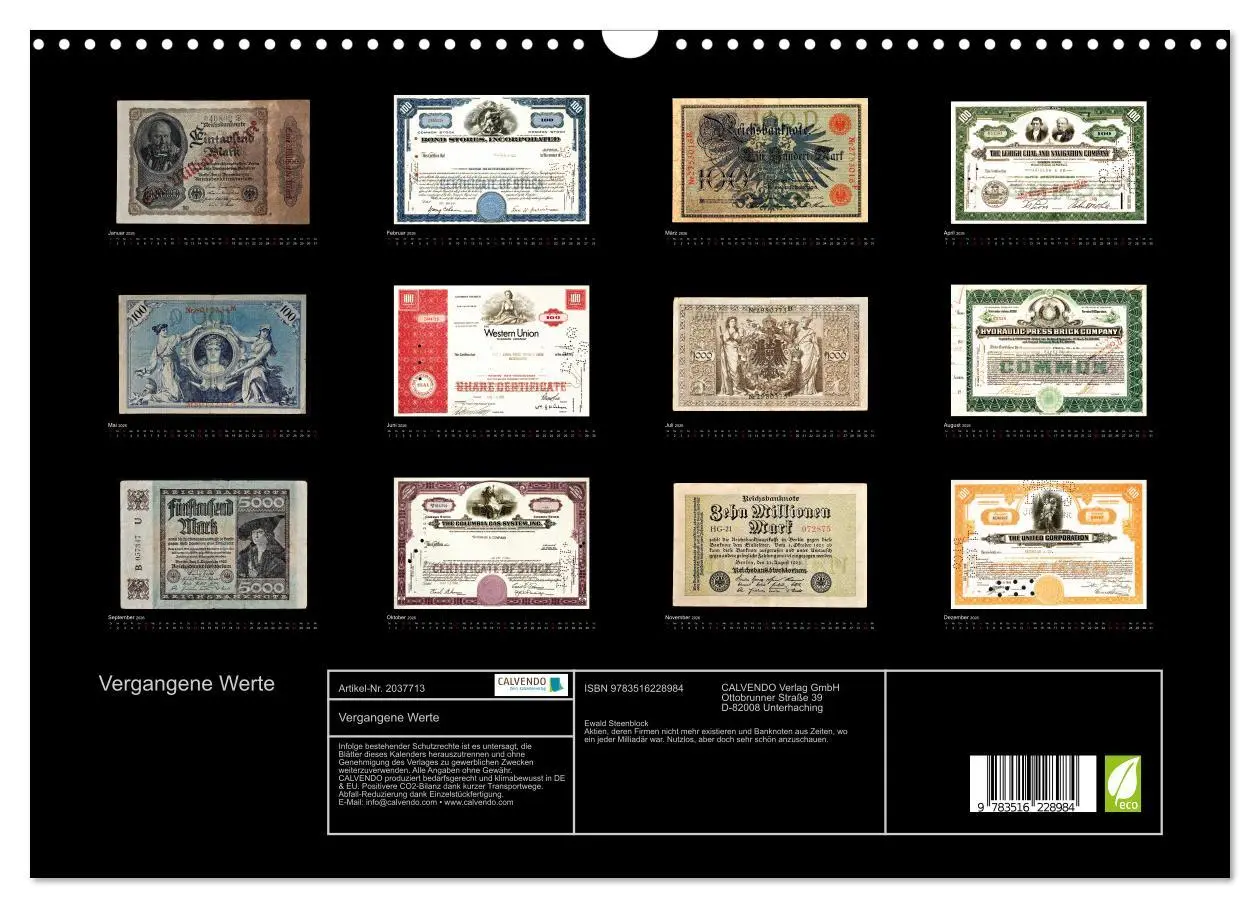 Bild: 9783516228984 | Vergangene Werte (Wandkalender 2026 DIN A3 quer), CALVENDO...