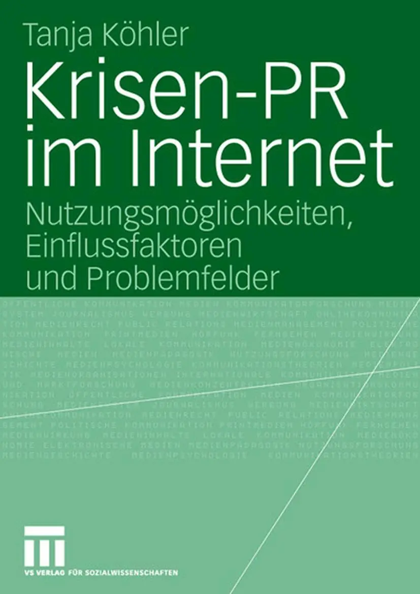 Cover: 9783531148984 | Krisen-PR im Internet | Tanja Köhler | Taschenbuch | 412 S. | Deutsch