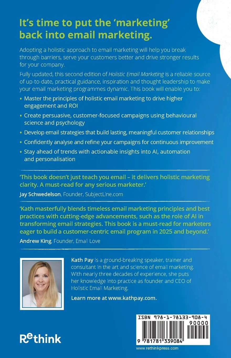 Rückseite: 9781781339084 | Holistic Email Marketing | Kath Pay | Taschenbuch | Englisch | 2025