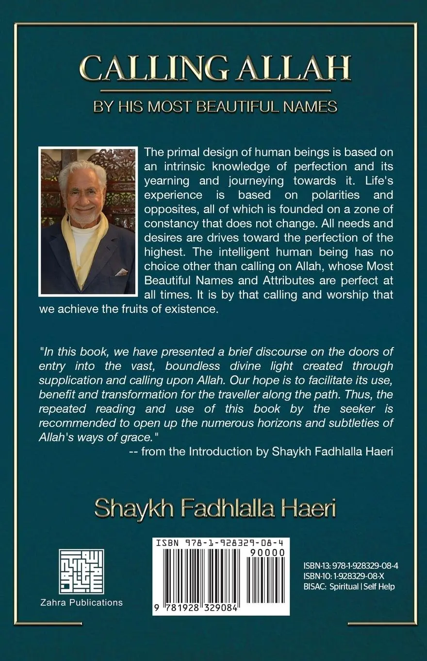 Rückseite: 9781928329084 | Calling Allah By His Most Beautiful Names | Shaykh Fadhlalla Haeri