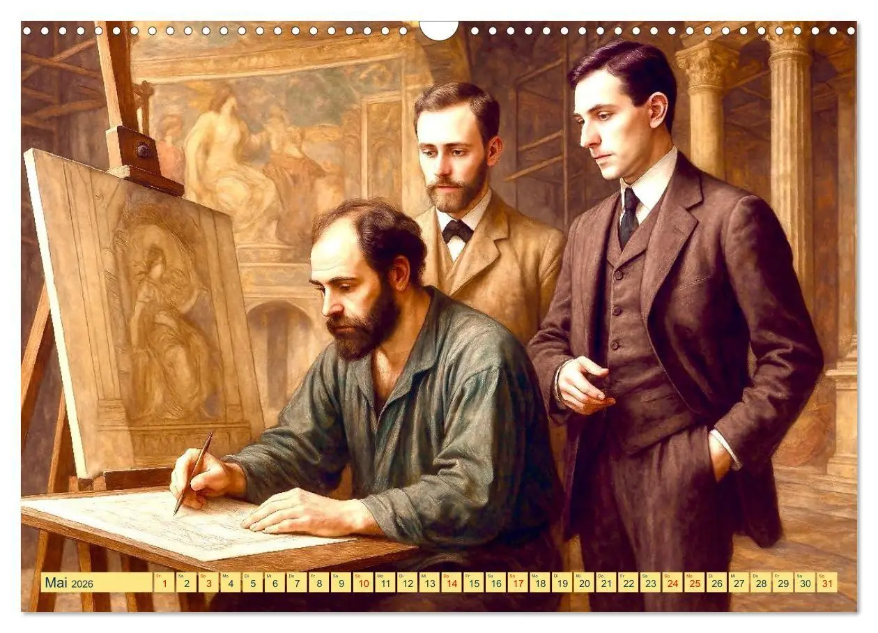 Bild: 9783516669084 | Gustav Klimt. Sein Leben, seine Kunstwerke (Wandkalender 2026 DIN...