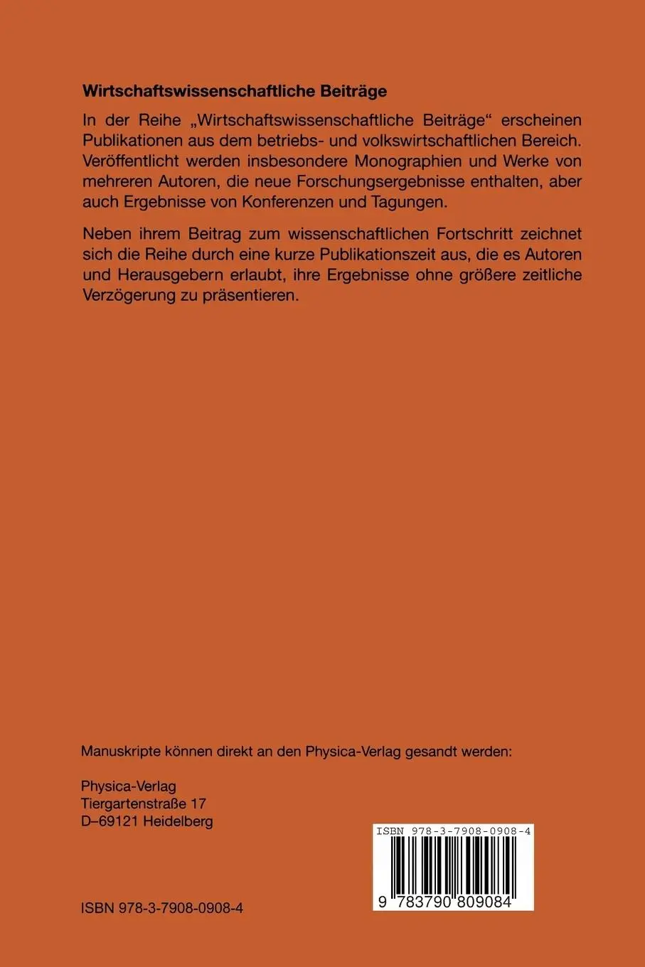 Rückseite: 9783790809084 | Direktinvestitionen im Ausland | Michael Pfaffermayr | Taschenbuch