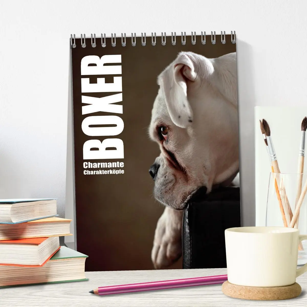 Bild: 9783516419184 | Boxer - Charmante Charakterköpfe (Tischkalender 2026 DIN A5 hoch),...