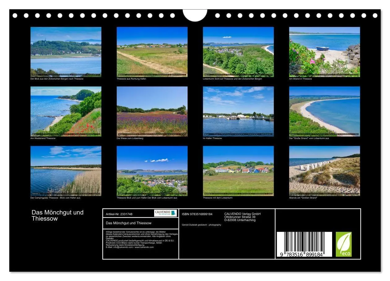 Bild: 9783516899184 | Das Mönchgut und Thiessow (Wandkalender 2027 DIN A4 quer), CALVENDO...