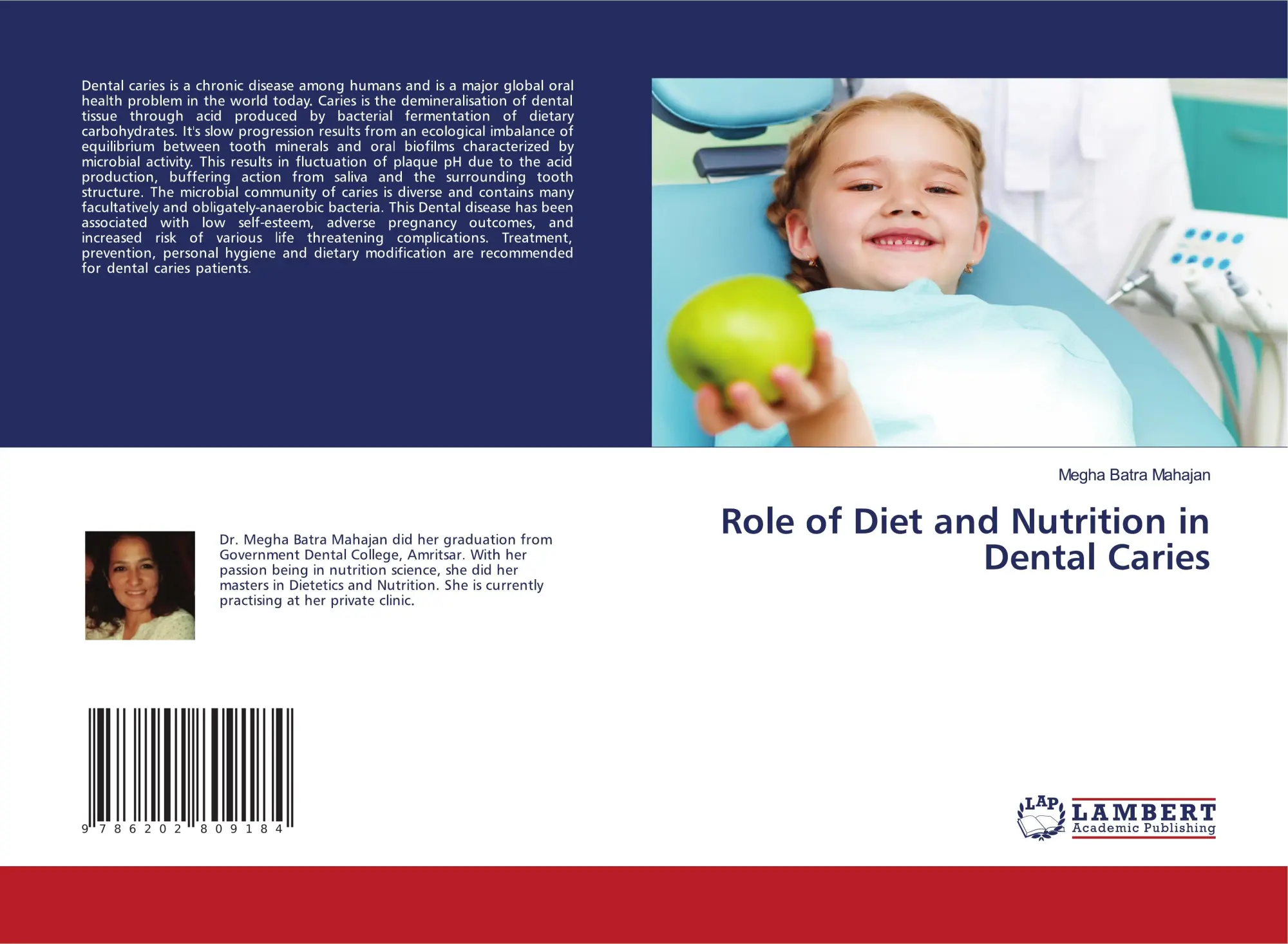 Cover: 9786202809184 | Role of Diet and Nutrition in Dental Caries | Megha Batra Mahajan