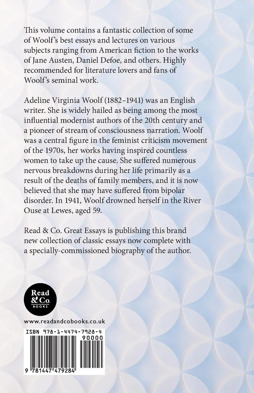 Rückseite: 9781447479284 | The Lectures, Essays and Literary Criticism of Virginia Woolf | Woolf