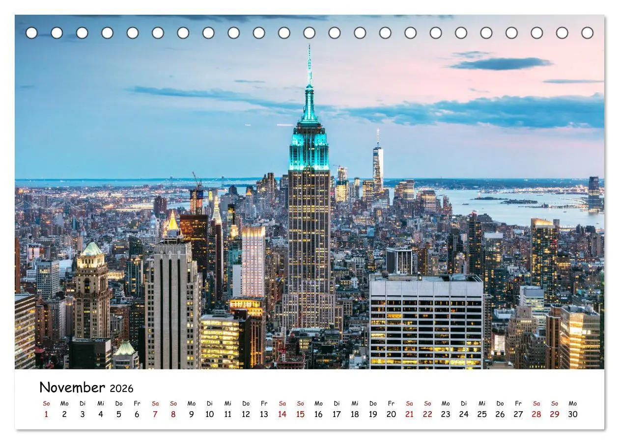 Bild: 9783457629284 | New York City - Atemberaubende Ansichten (Tischkalender 2026 DIN A5...