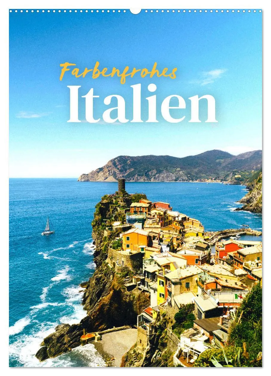 Cover: 9783516339284 | Farbenfrohes Italien (Wandkalender 2026 DIN A2 hoch), CALVENDO...