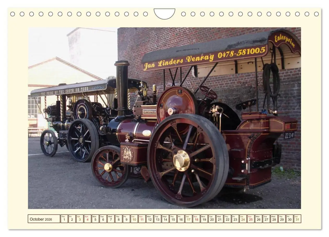 Bild: 9783516579284 | Steam engines (Wall Calendar 2026 DIN A4 landscape), CALVENDO 12...