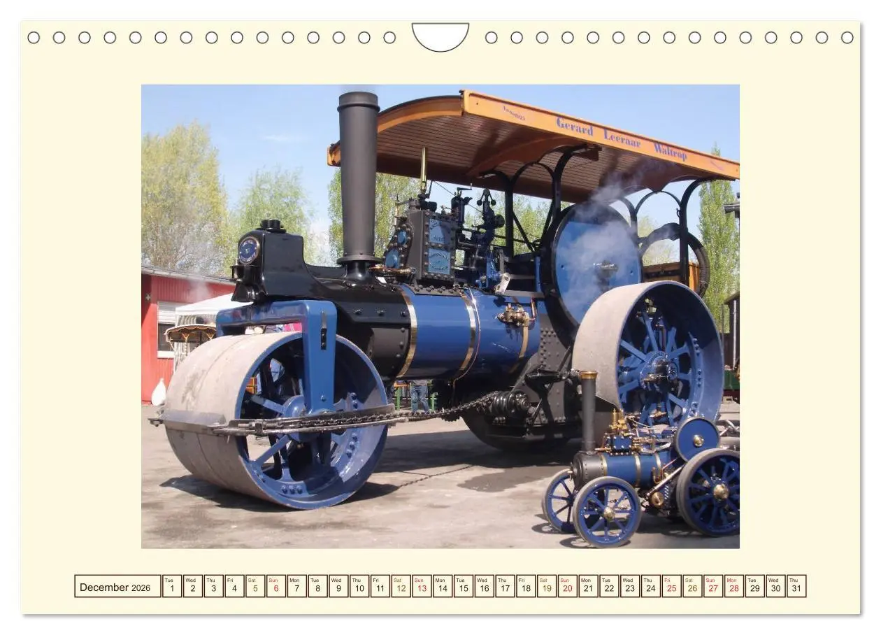 Bild: 9783516579284 | Steam engines (Wall Calendar 2026 DIN A4 landscape), CALVENDO 12...