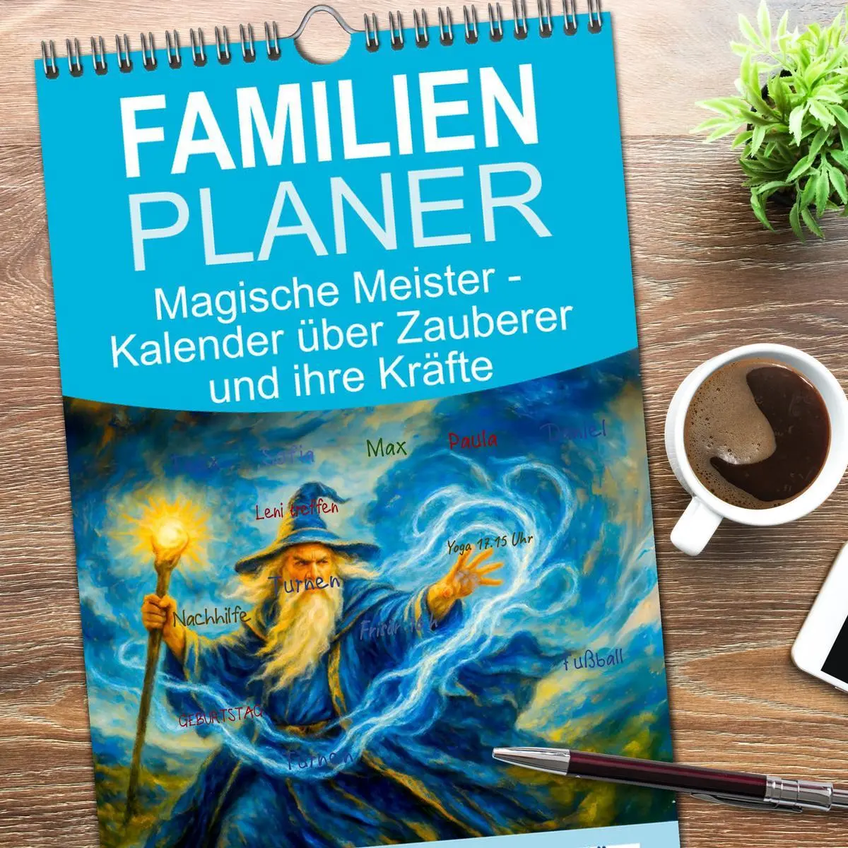 Bild: 9783516649284 | Familienplaner 2026 - Magische Meister - Kalender über Zauberer und...