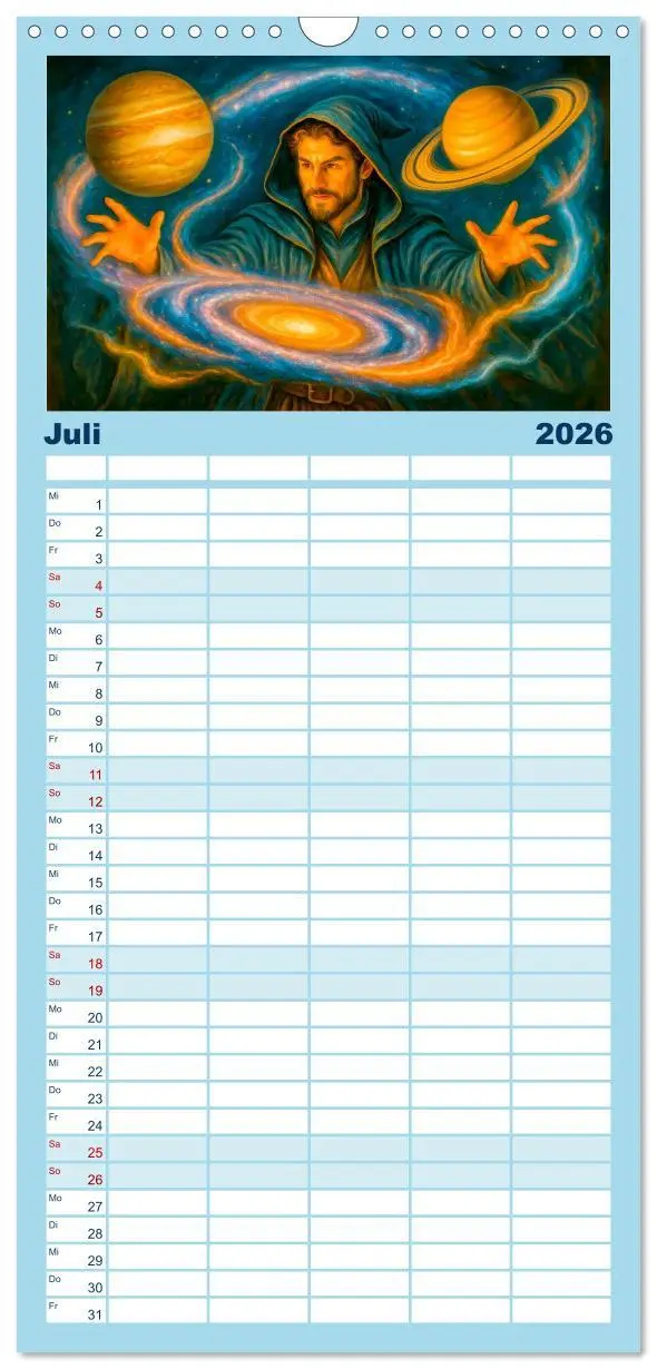 Bild: 9783516649284 | Familienplaner 2026 - Magische Meister - Kalender über Zauberer und...