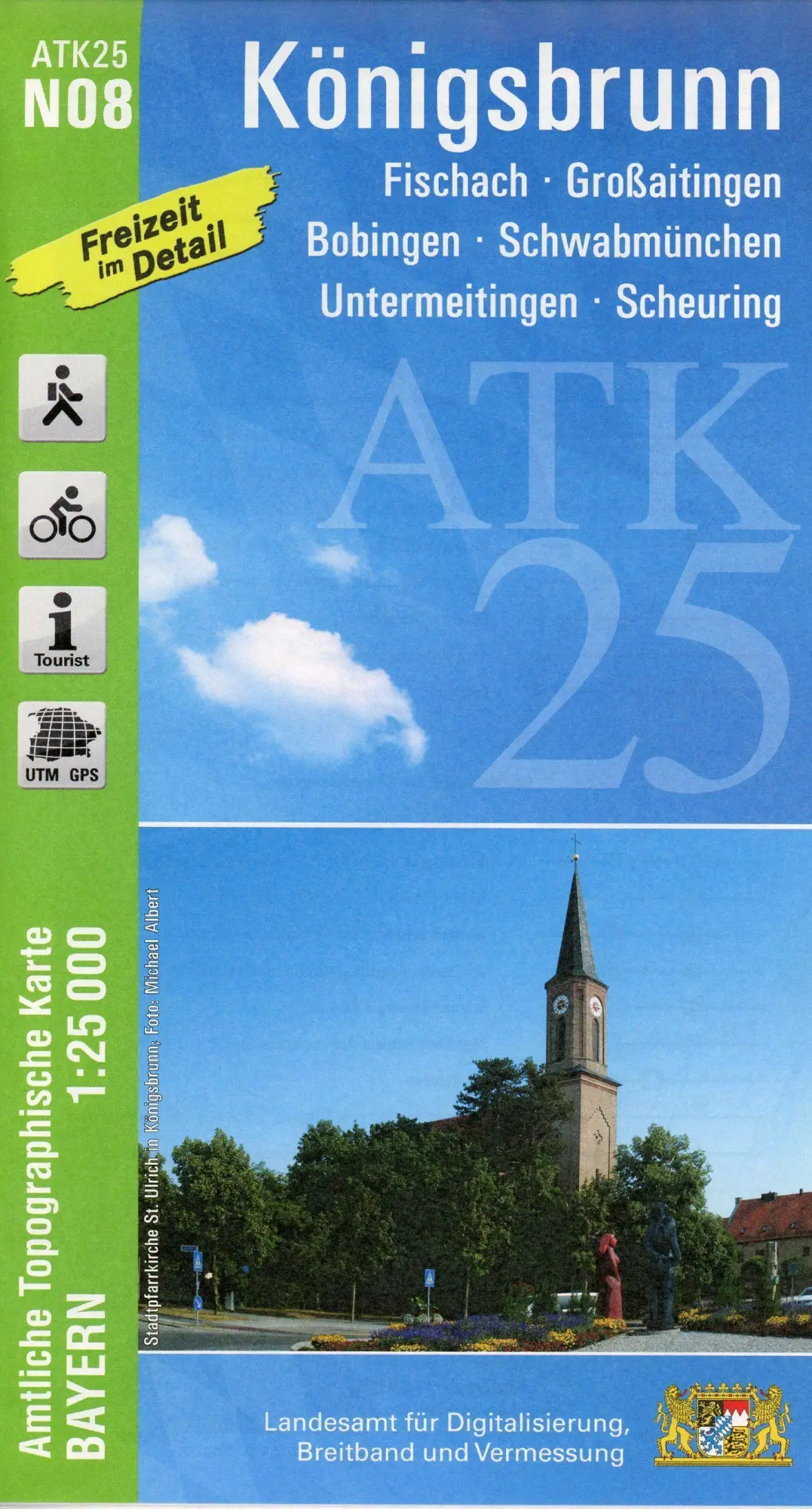 Cover: 9783899339284 | Königsbrunn 1:25 000 | Digitalisierung | (Land-)Karte | Deutsch | 2021