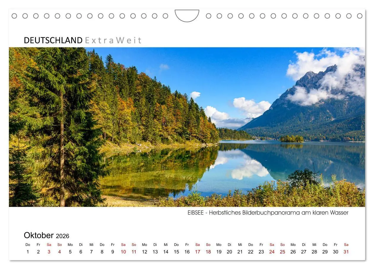 Bild: 9783457789384 | Weißblaue Impressionen vom Eibsee (Wandkalender 2026 DIN A4 quer),...