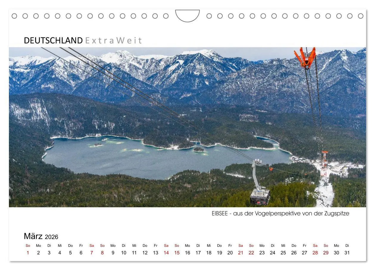 Bild: 9783457789384 | Weißblaue Impressionen vom Eibsee (Wandkalender 2026 DIN A4 quer),...