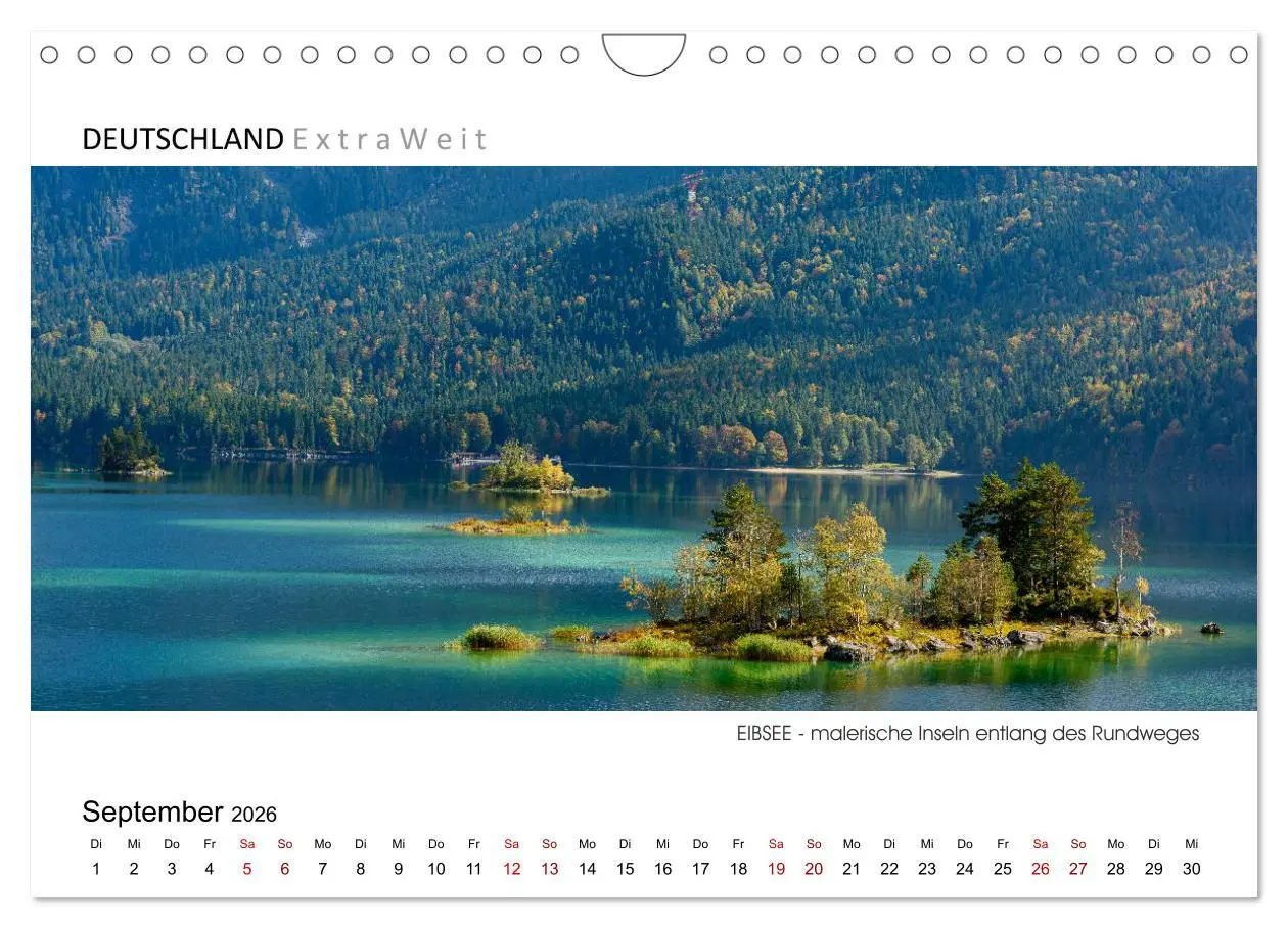 Bild: 9783457789384 | Weißblaue Impressionen vom Eibsee (Wandkalender 2026 DIN A4 quer),...