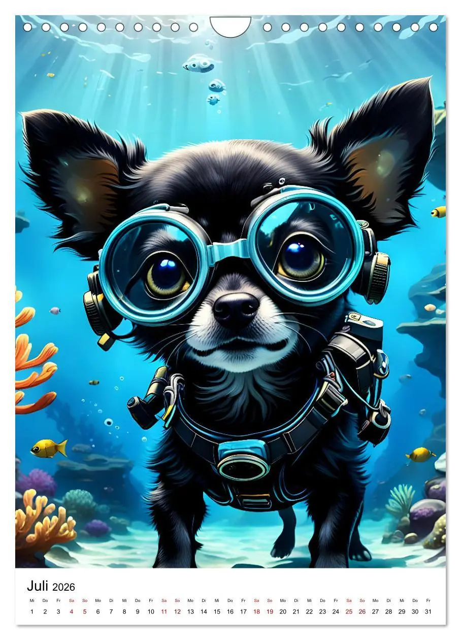 Bild: 9783516259384 | Chihuahua Outdoor Abenteuer (Wandkalender 2026 DIN A4 hoch),...