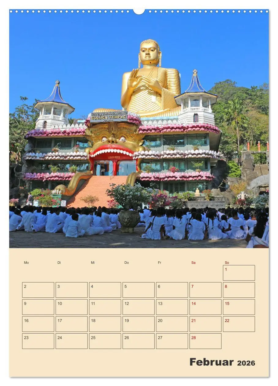 Bild: 9783516329384 | Sri Lanka - Terminplaner (Wandkalender 2026 DIN A2 hoch), CALVENDO...