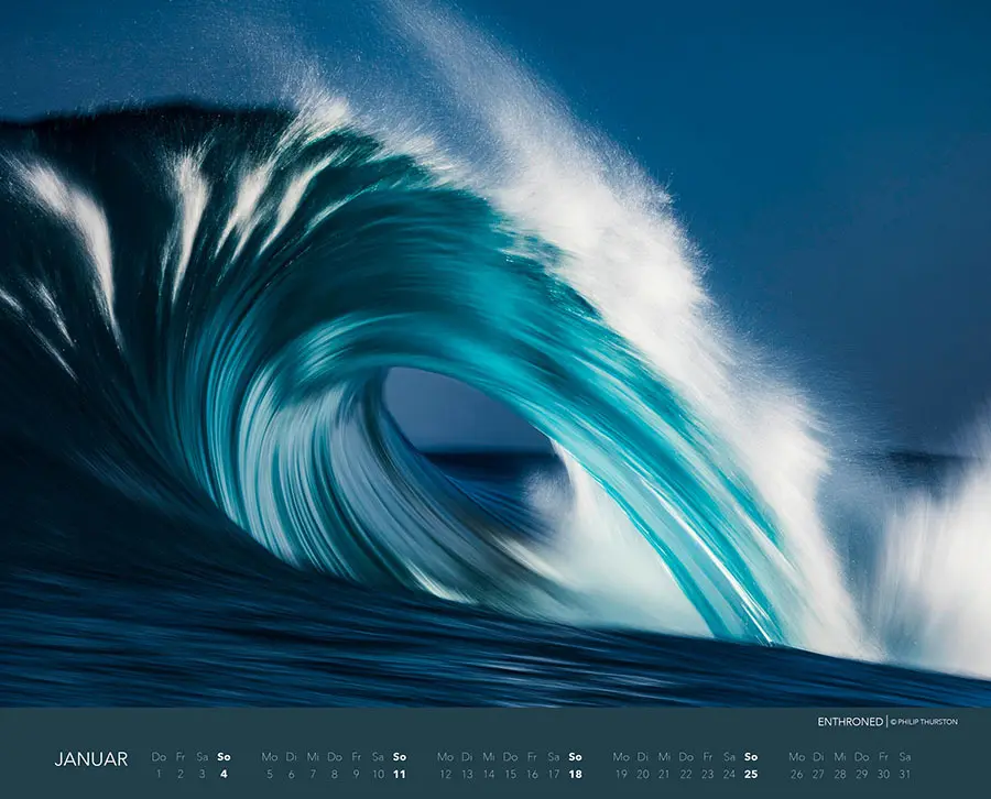 Bild: 9783966649384 | Wellen Kalender 2026: Meeres- und Wasser-Fotografie XXL Premium...