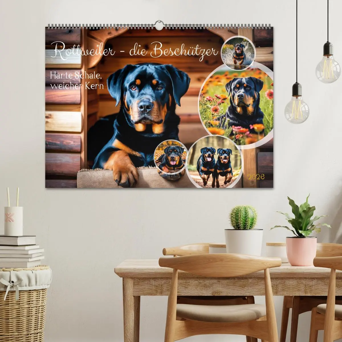 Bild: 9783457399484 | Rottweiler - die Beschützer (Wandkalender 2026 DIN A2 quer),...