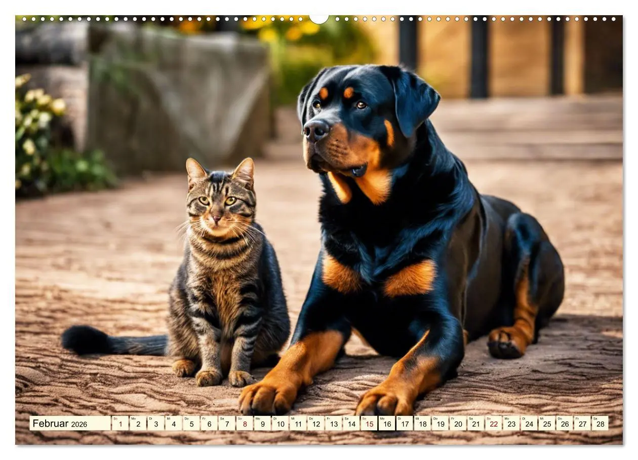 Bild: 9783457399484 | Rottweiler - die Beschützer (Wandkalender 2026 DIN A2 quer),...