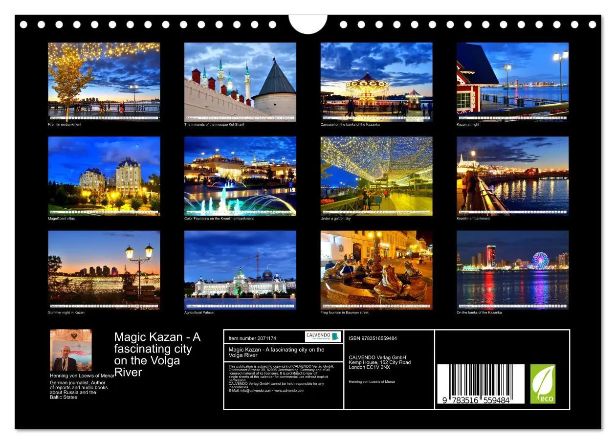 Bild: 9783516559484 | Magic Kazan - A fascinating city on the Volga River (Wall Calendar...