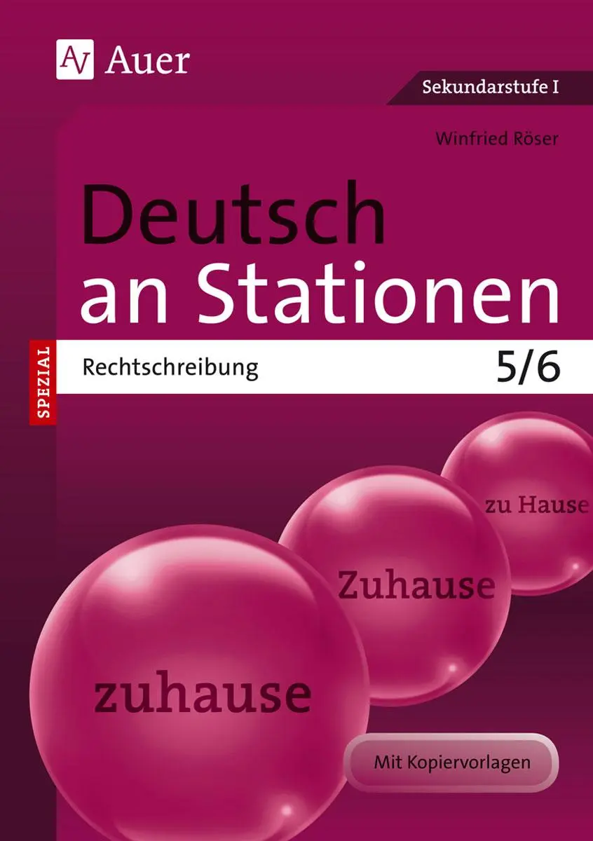 Cover: 9783403069584 | Deutsch an Stationen spezial Rechtschreibung 5-6 | Winfried Röser