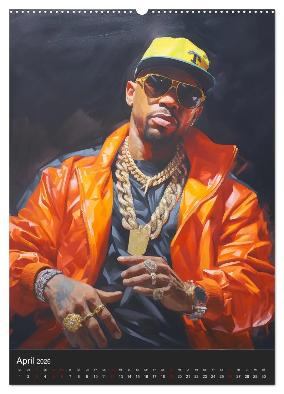 Bild: 9783516309584 | Rap Kings. Paintings im Streetwear-Charme (Wandkalender 2026 DIN A2...