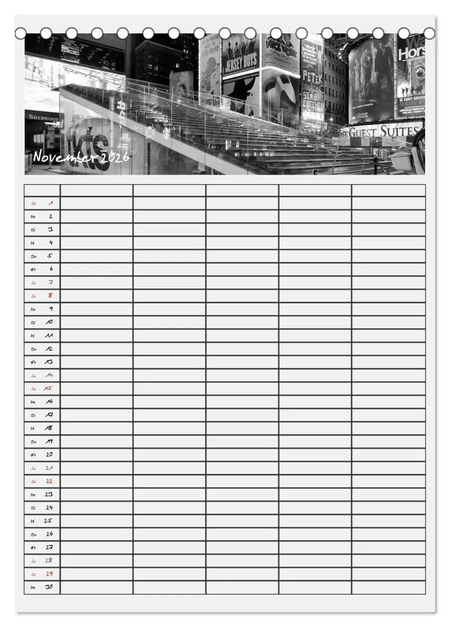 Bild: 9783516479584 | NEW YORK CITY Teamplaner (Tischkalender 2026 DIN A5 hoch), CALVENDO...