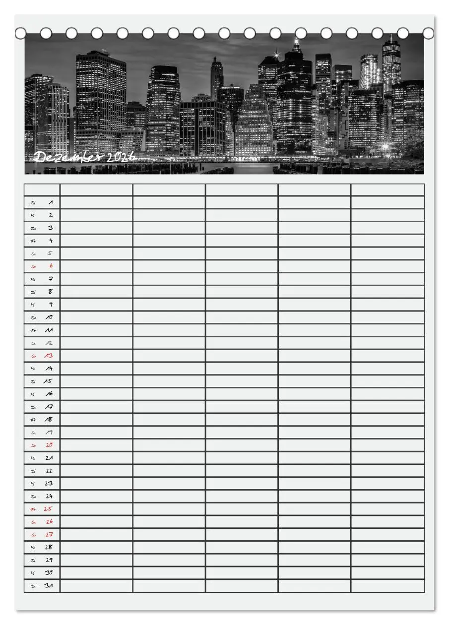 Bild: 9783516479584 | NEW YORK CITY Teamplaner (Tischkalender 2026 DIN A5 hoch), CALVENDO...