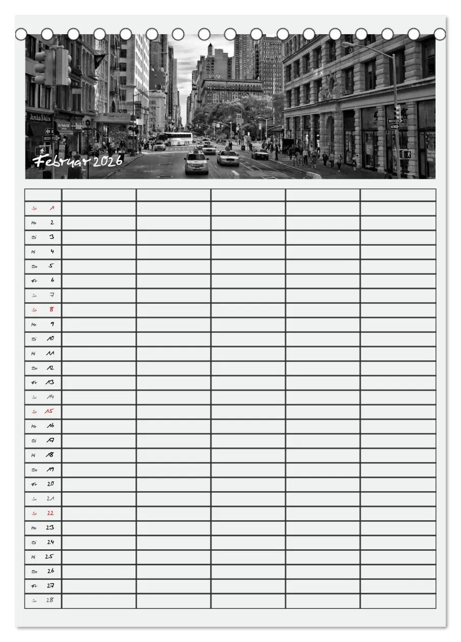 Bild: 9783516479584 | NEW YORK CITY Teamplaner (Tischkalender 2026 DIN A5 hoch), CALVENDO...